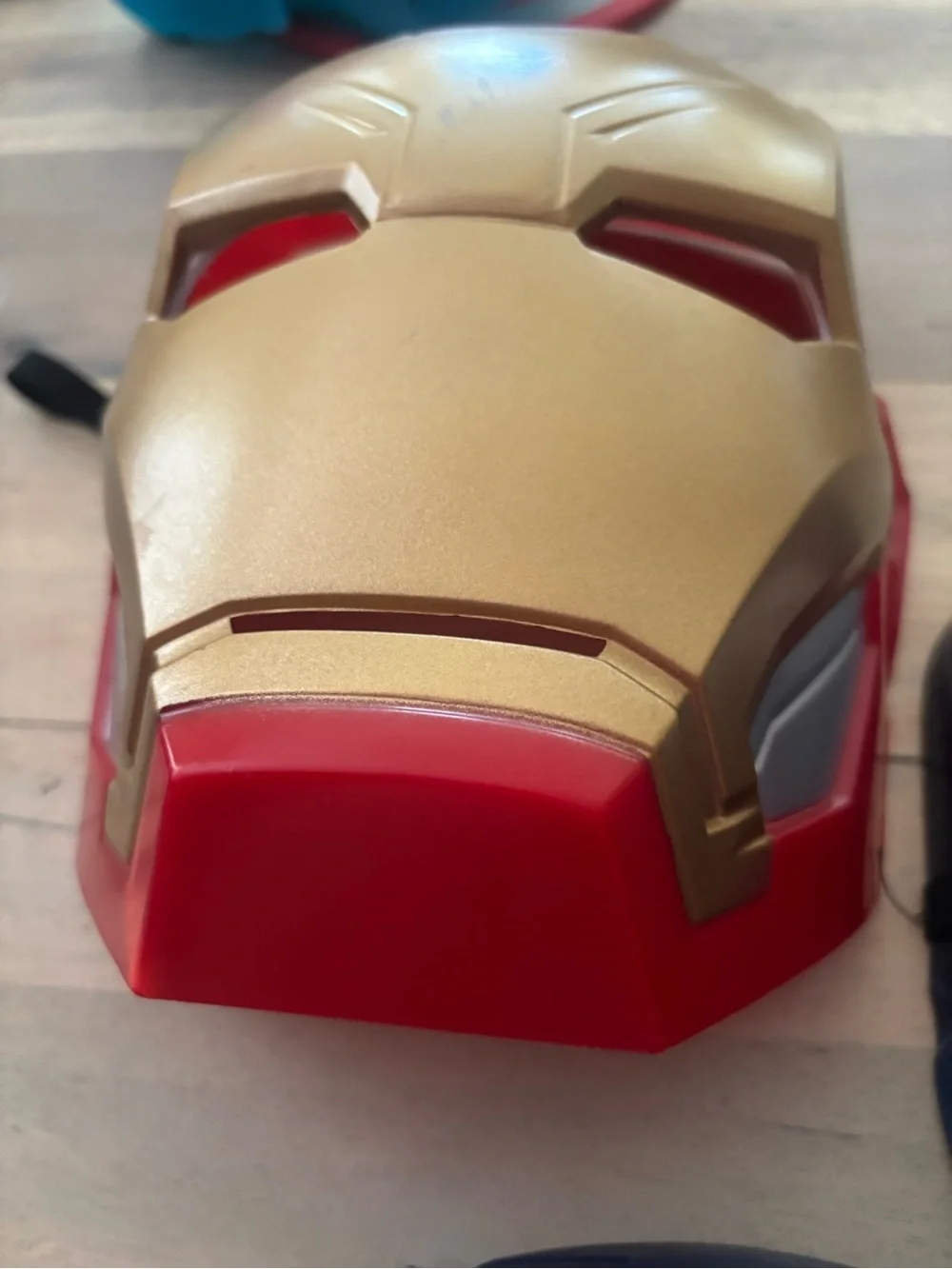 Kids Captain America & Iron Man Costume Masks - Blue and Red/Gold